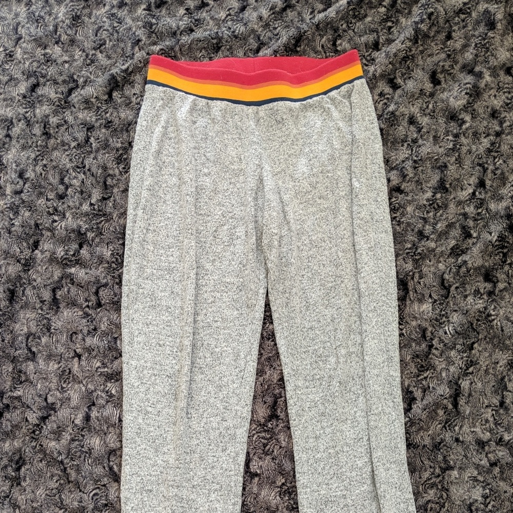 Pink Rose grey soft lounge pants, medium